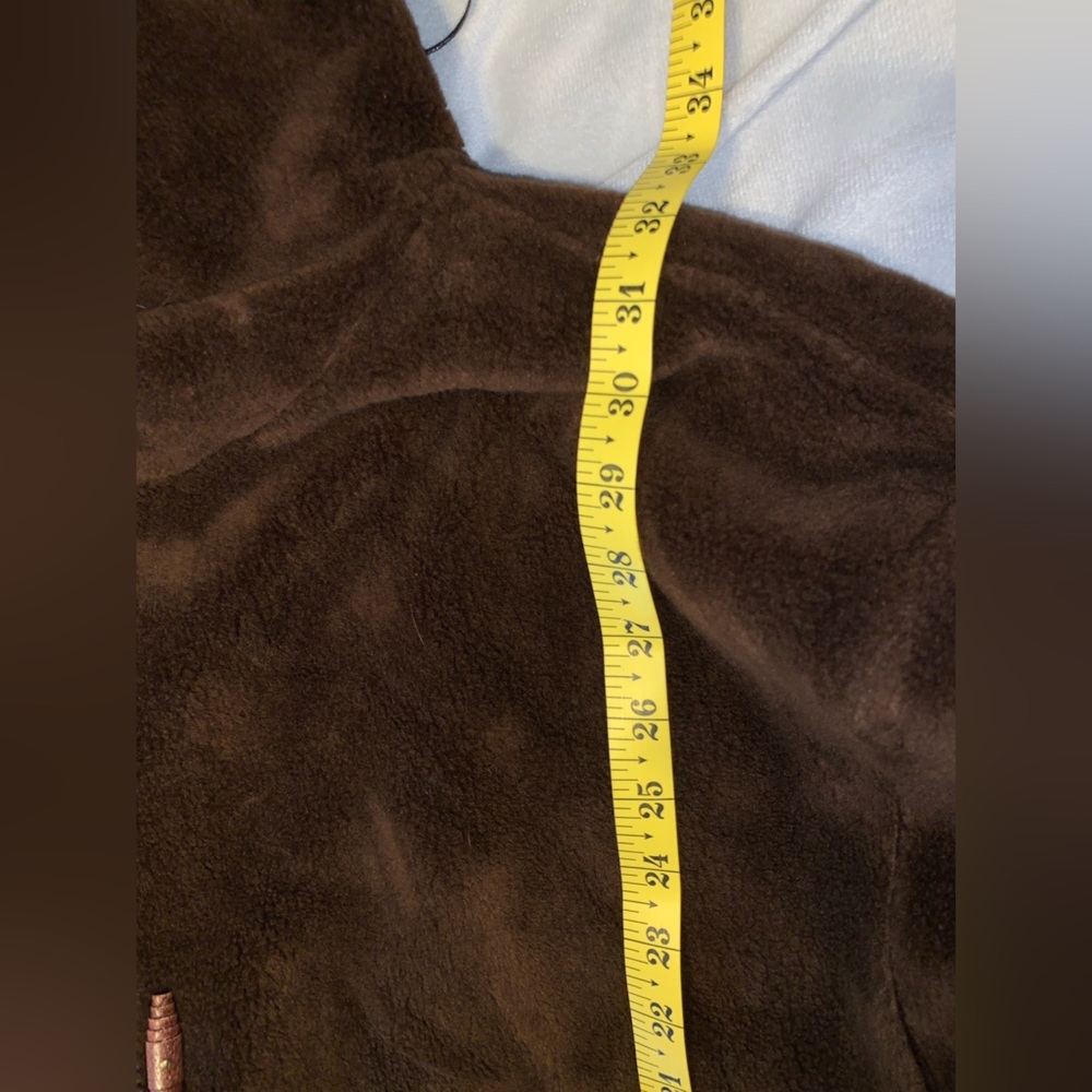 Denali vintage reversible faux fur hooded toggle coat brown teddy gray oak leaf - Picture 8 of 11
